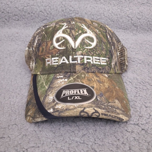 Realtree Hat Cap‎ L/XL Proflex Camo Mesh Outdoor Cap - Picture 1 of 9